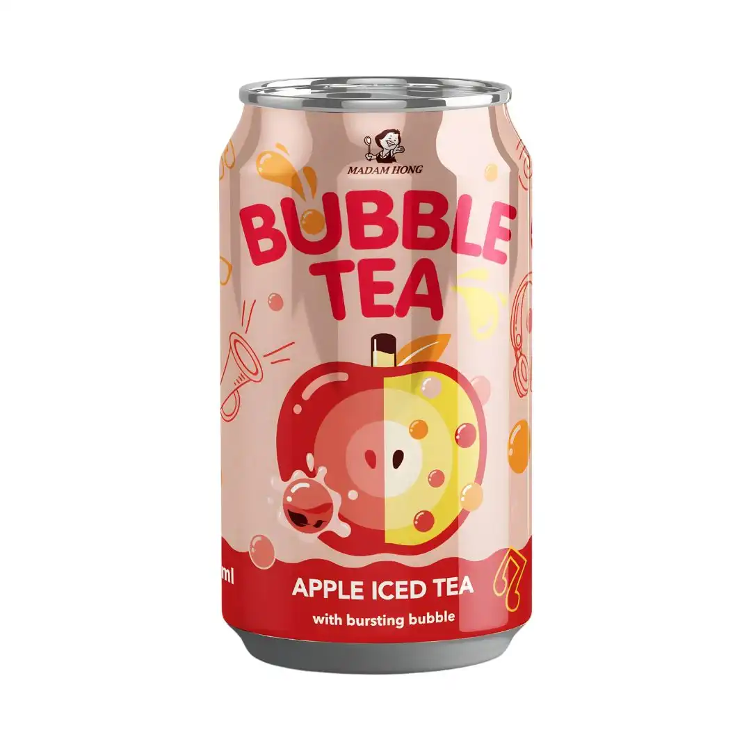 BEBIDA BUBBLE TEA MACA COM BOLHAS EXPLOSIVAS 320ML TAIWAN