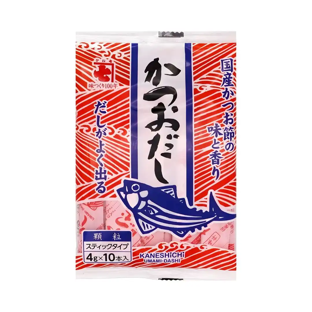 KATSUO DASHI KANESHICHI TEMPERO PEIXE BONITO 40G 10X4G JAPAO
