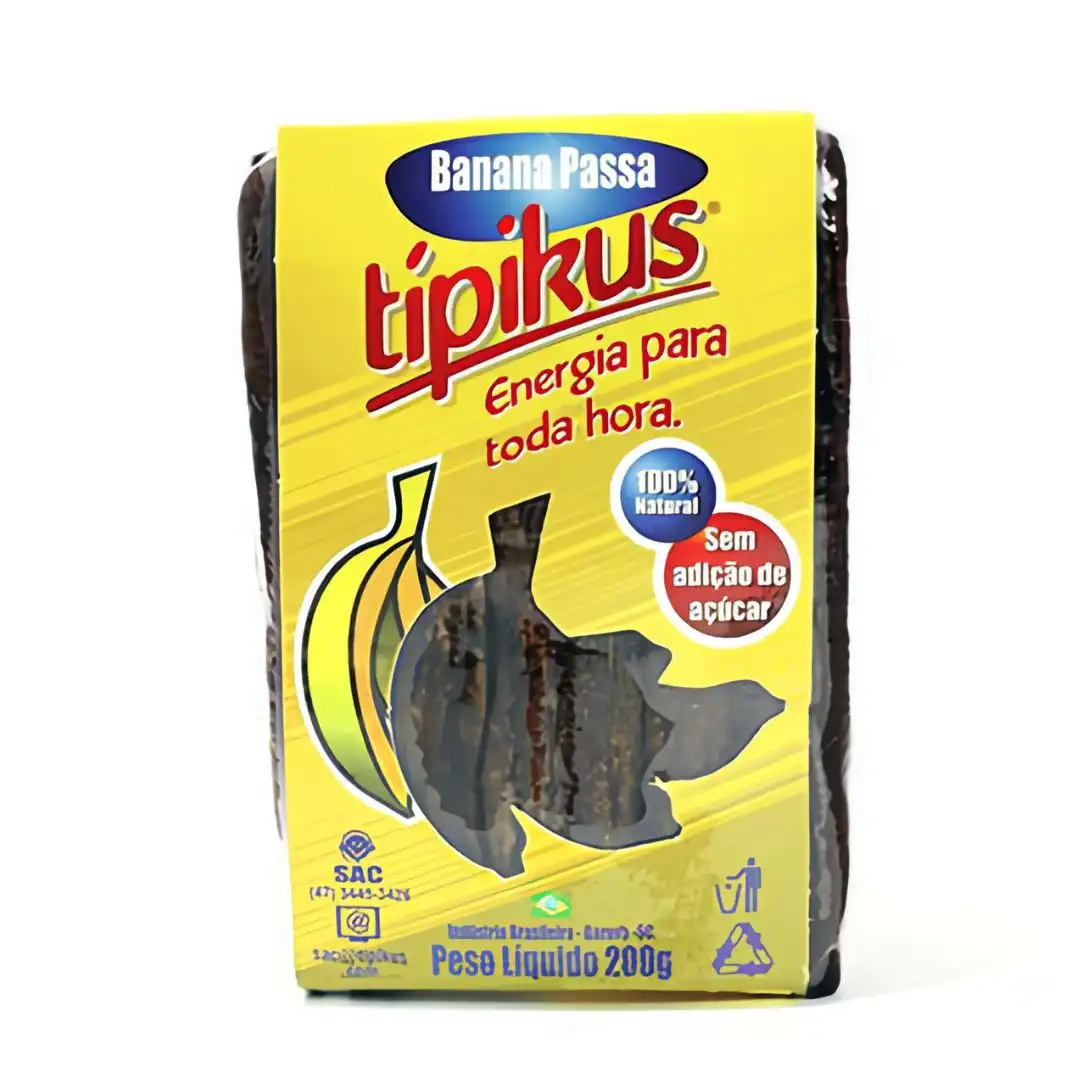 BANANA PASSA TIPIKUS 200G SEM ACUCAR