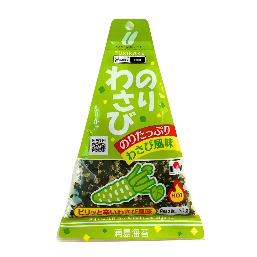 FURIKAKE URASHIMA WASABI PICANTE TEMPERO ARROZ 30G JAPAO