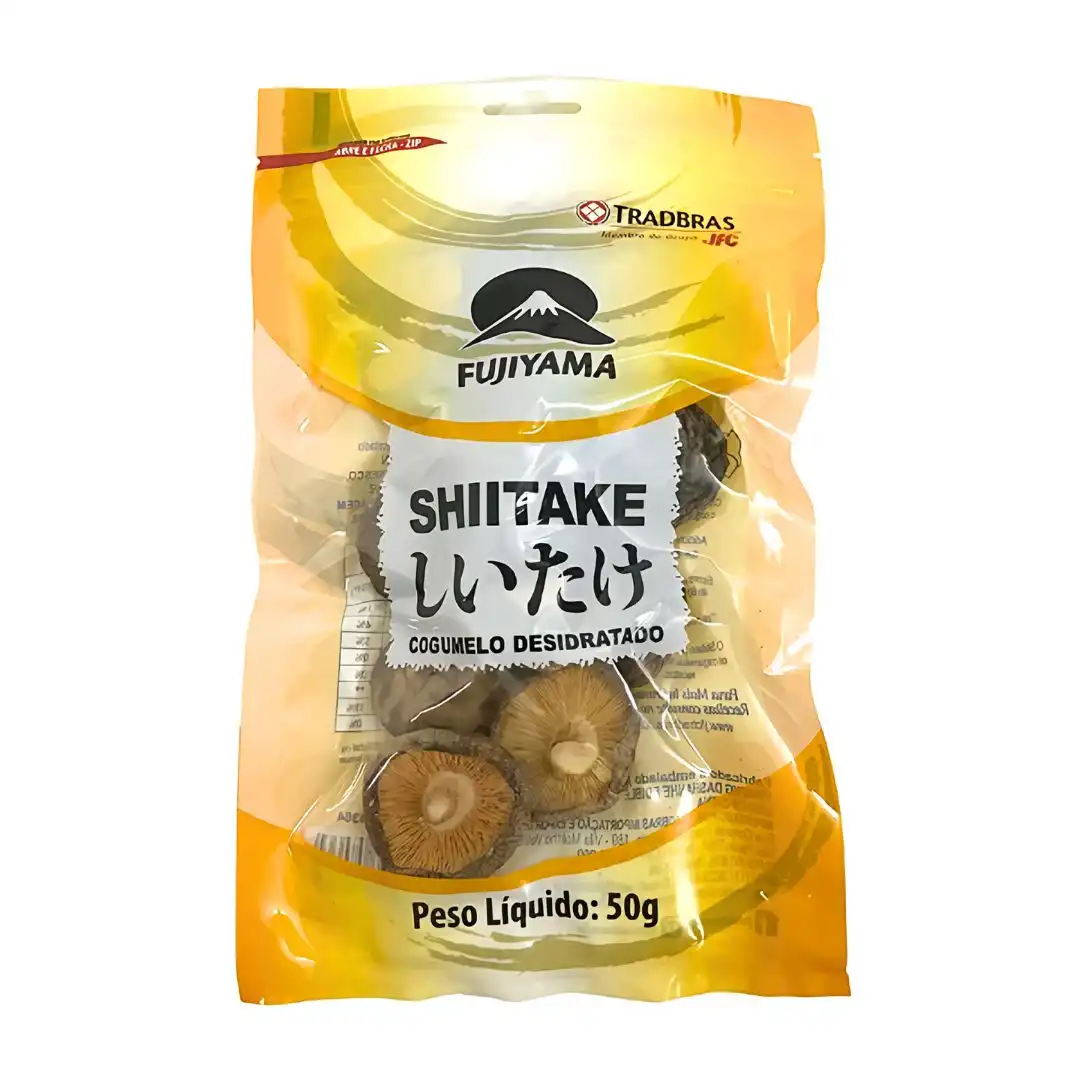 SHIITAKE FUJIYAMA COGUMELO DESIDRATADO INTEIRO 50G CHINA