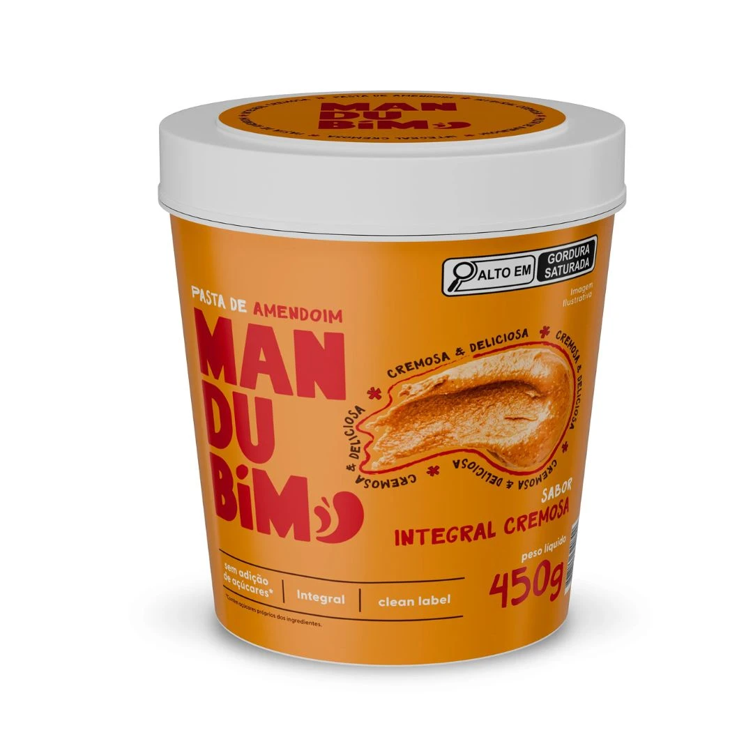 PASTA DE AMENDOIM MANDUBIM INTEGRAL 450G