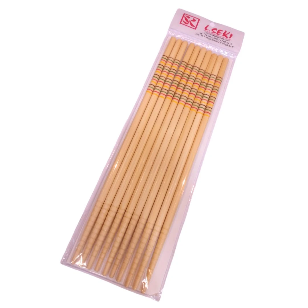 HASHI BAMBU SEKI COLORIDO 22CM 5 PARES CHINA