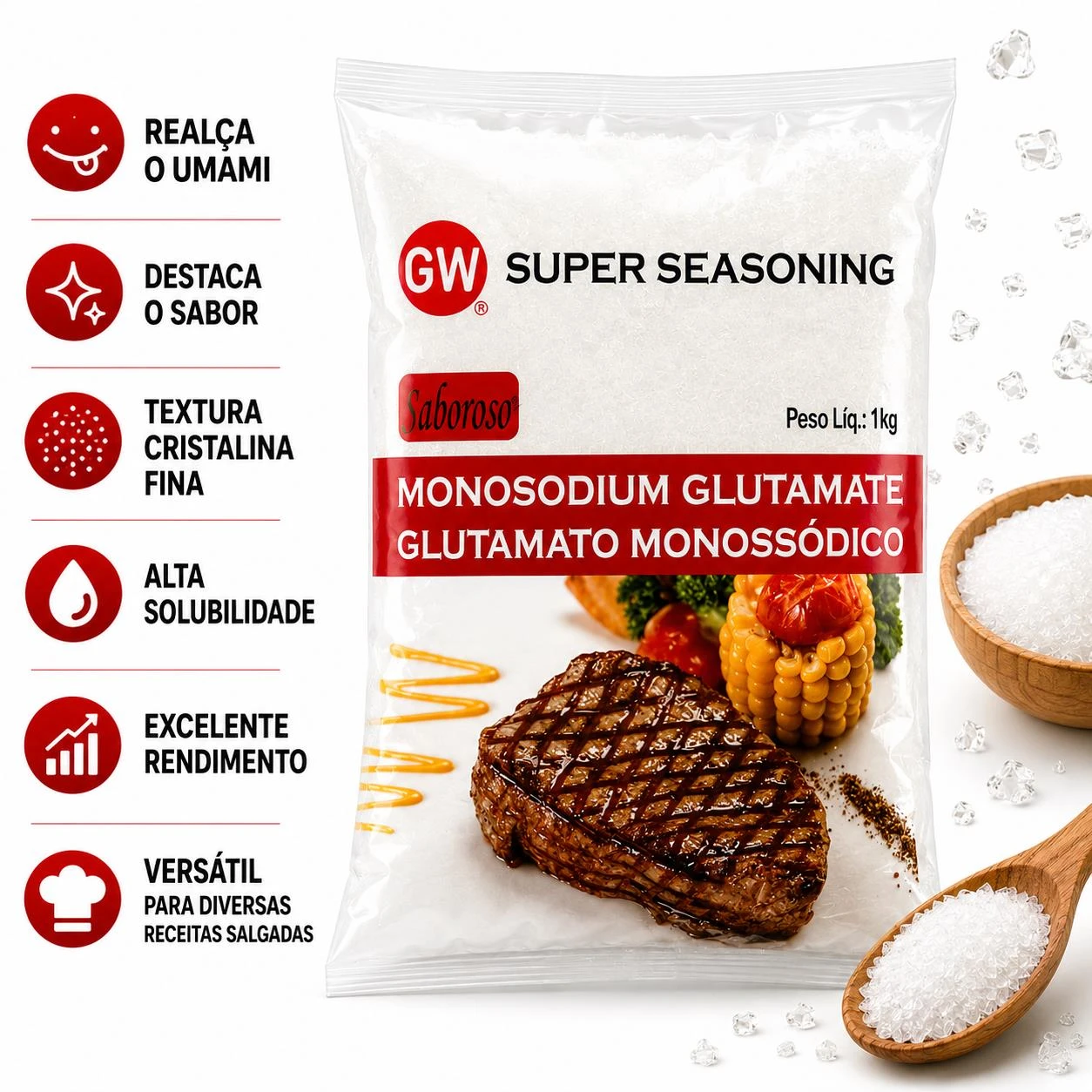 GLUTAMATO MONOSSODICO GW 1KG CHINA