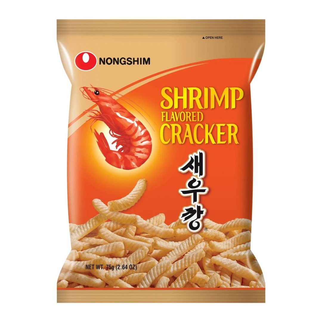 SALGADINHO SHRIMP CRACKER NONGSHIM CAMARAO75G COREIA