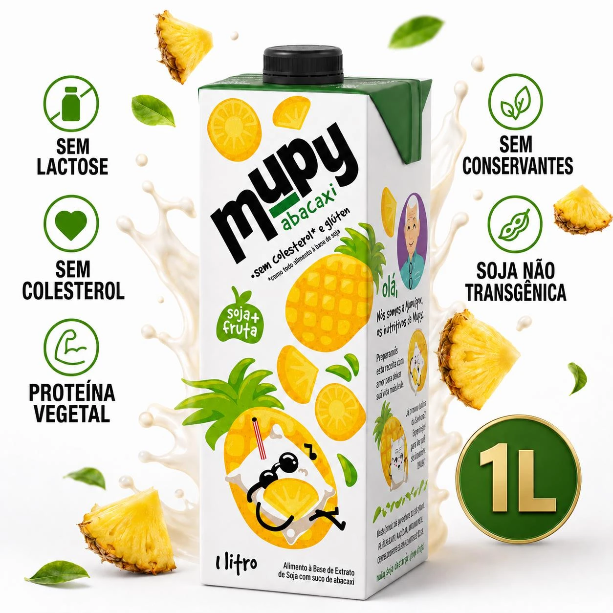 BEBIDA DE SOJA MUPY 1 LITRO ABACAXI