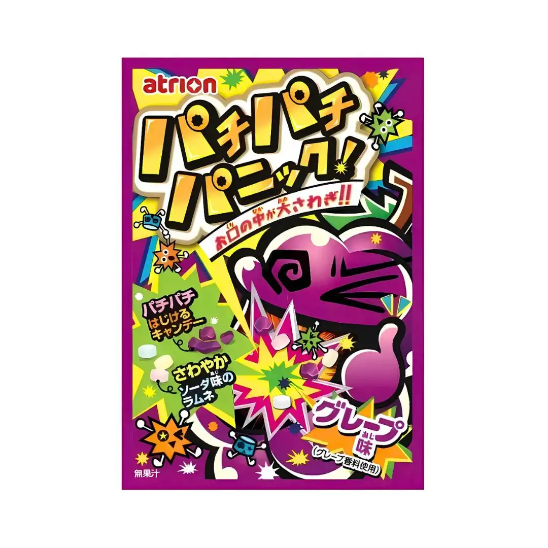 BALA EXPLOSIVA ATRION PACHI PACHI PANIC GRAPE UVA 5G JAPAO