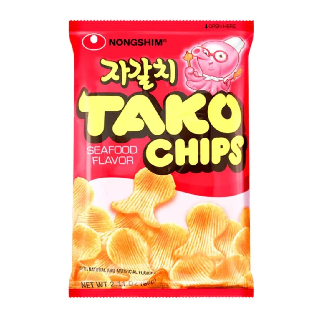 SALGADINHO TAKO CHIPS NONGSHIM POLVO 60G COREIA