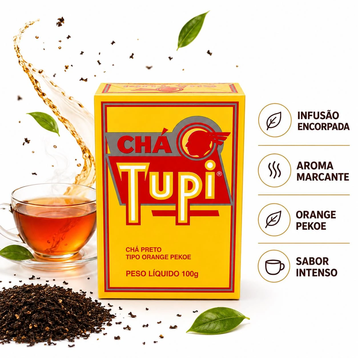 CHA PRETO TUPI 100G