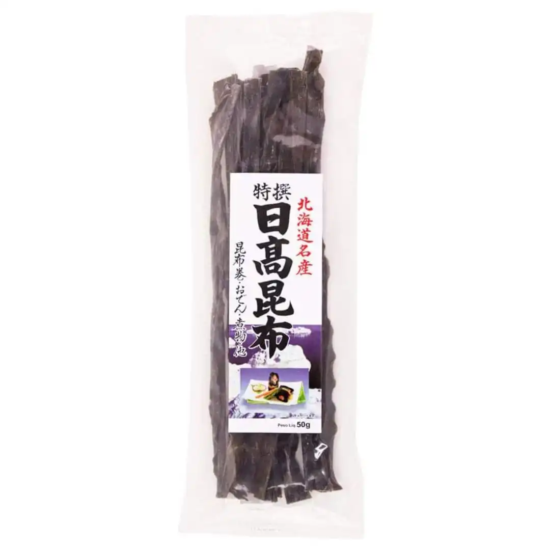 ALGA MARINHA DESIDRATADA KOMBU HIDAKA 50G JAPAO
