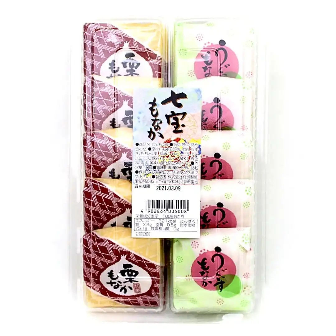 DOCE AZUKI E CASTANHA MONAKA SHIPPOH MURASE 10P 300G JAPAO