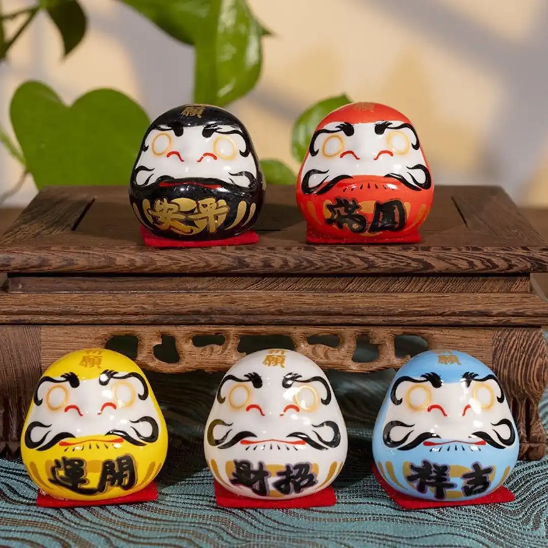 DARUMA PORCELANA KIT 5UN 5 CORES 4,5CM COD.JP0334 CHINA
