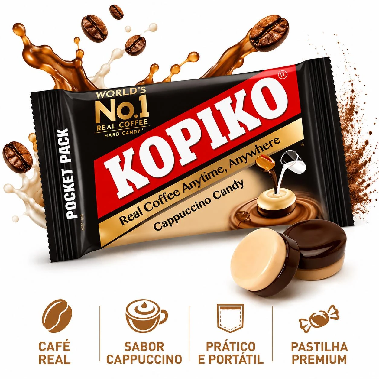 BALA KOPIKO POCKET PACK PASTILHA CAPPUCCINO 32G INDONESIA