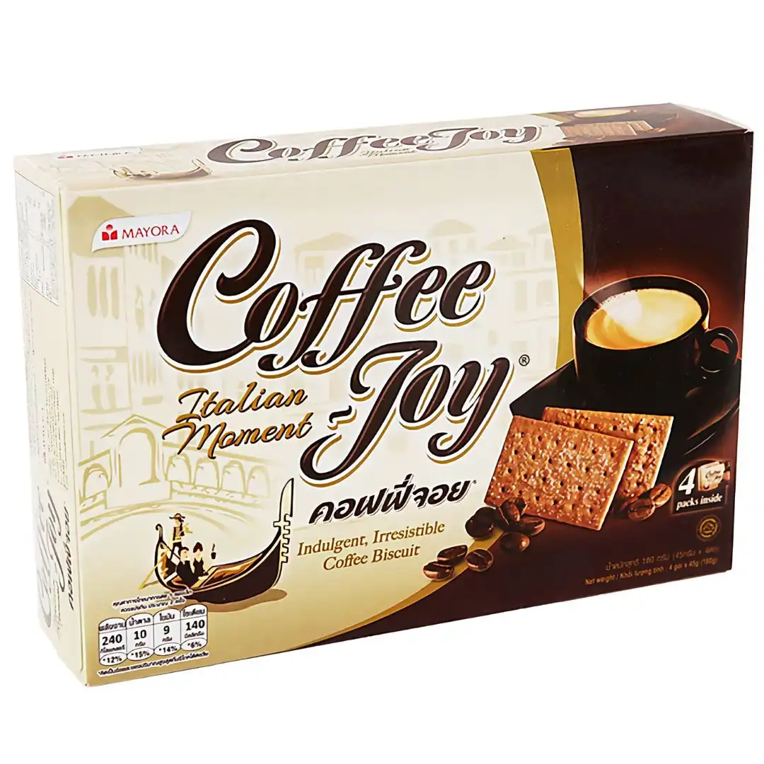 BISCOITO COFFEE JOY MAYORA SABOR CAFE 156G INDONESIA