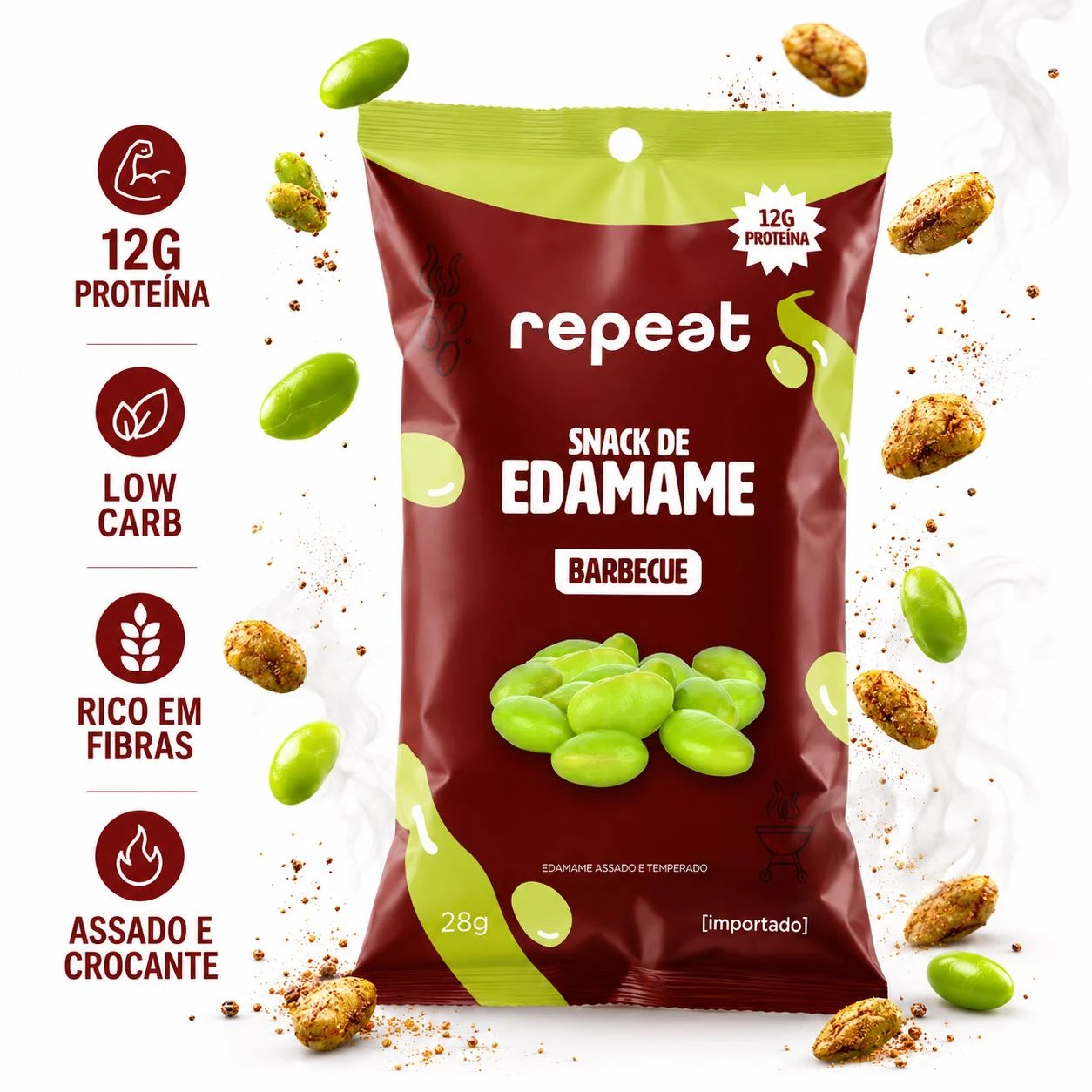 SNACK DE EDAMAME REPEAT BARBECUE 28G CHINA