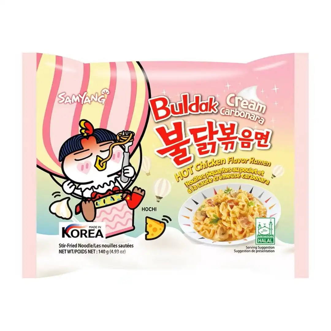 LAMEN INST BULDAK CREAM CARBONARA FRANGO PICANTE 140G COREIA