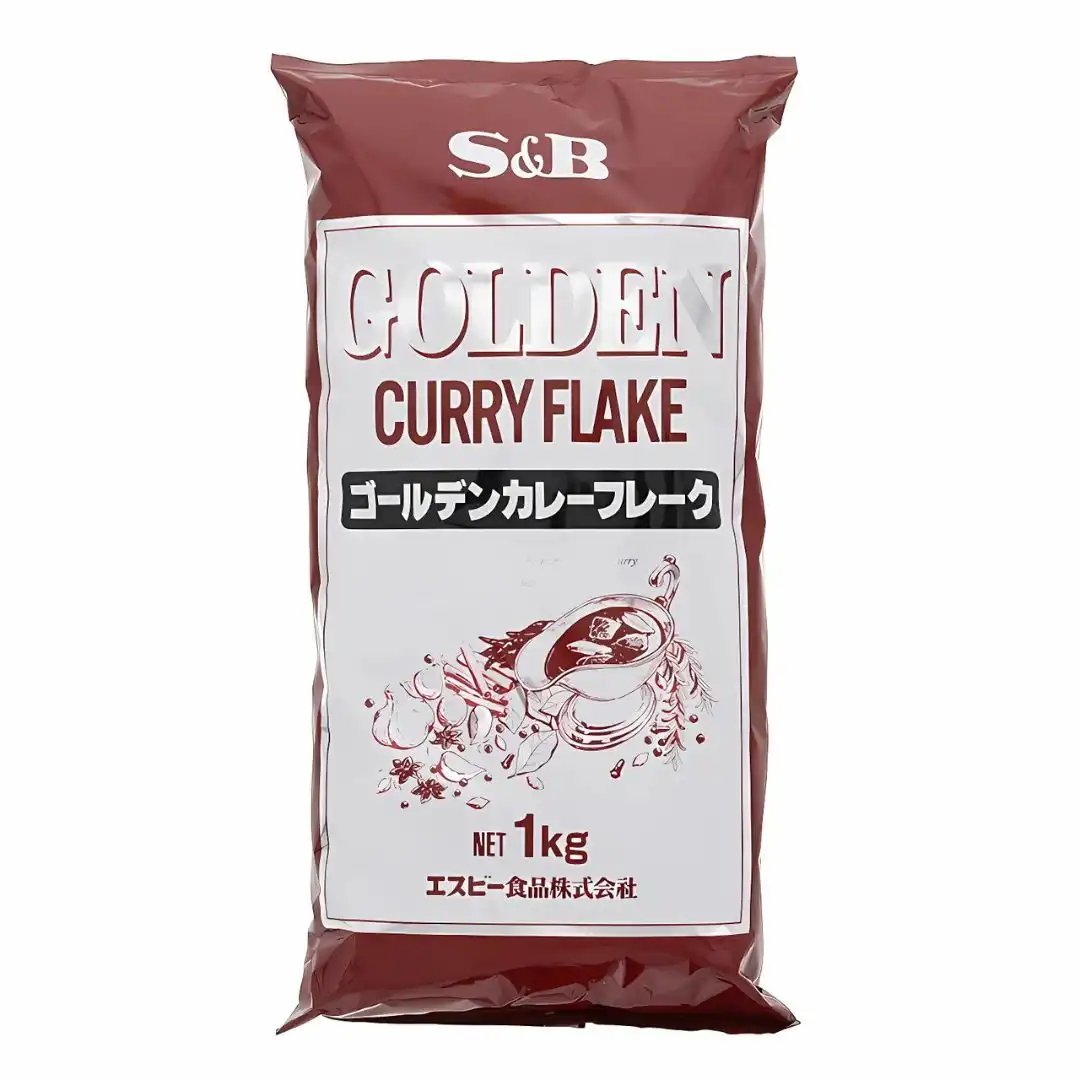 CURRY EM FLOCOS GOLDEN CURRY S&B MIX IN FLAKES 1KG JAPAO
