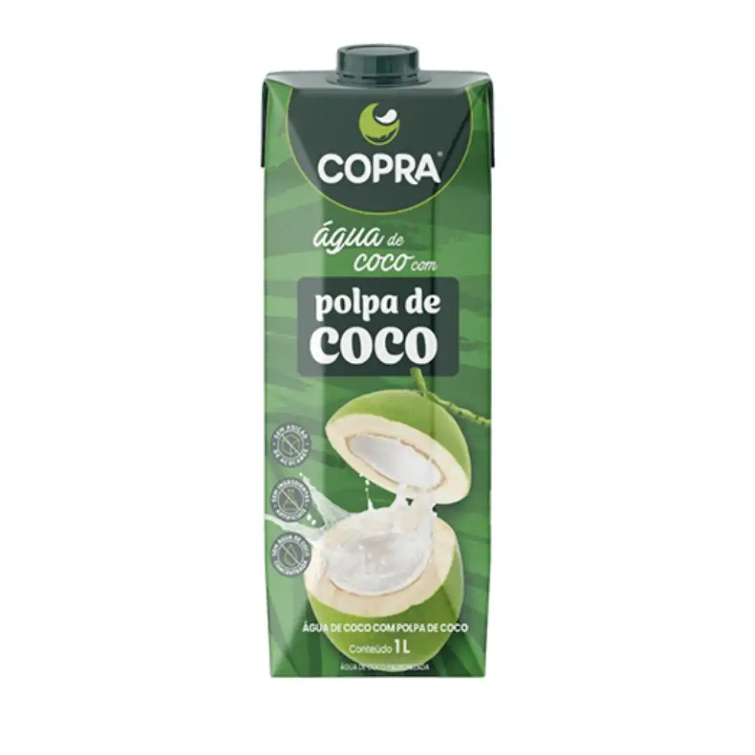 AGUA DE COCO COPRA COM POLPA DE COCO 1L