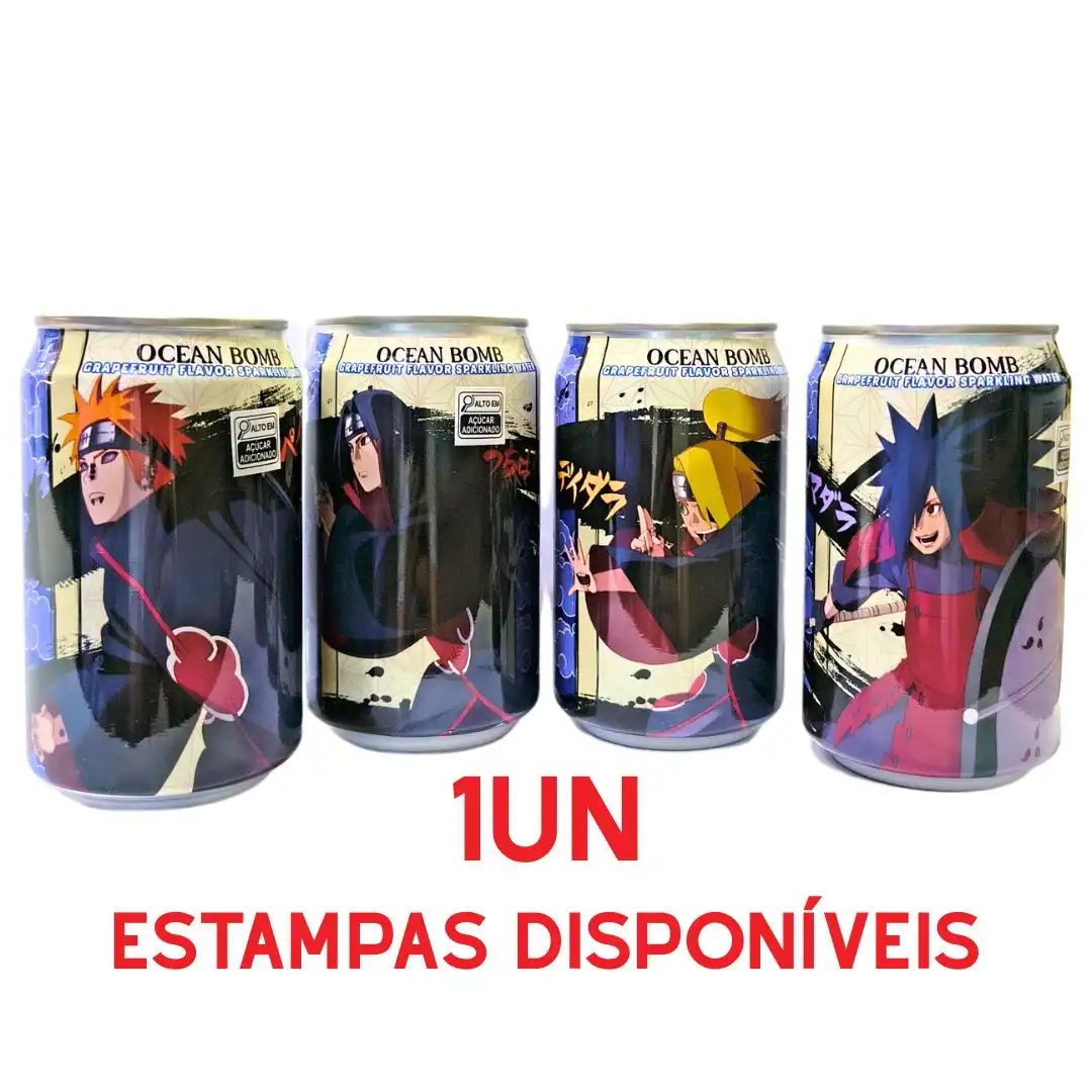 REFRI NARUTO SHIPPUDEN OCEAN BOMB SABOR TORANJA 330ML TAIWAN