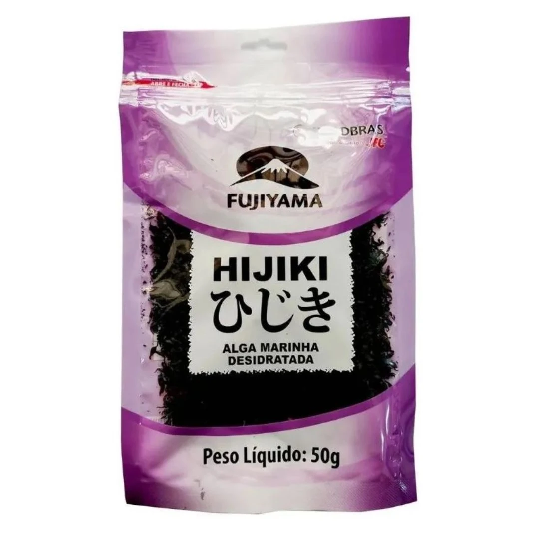 HIJIKI FUJIYAMA ALGA MARINHA DESIDRATADA 50G CHINA