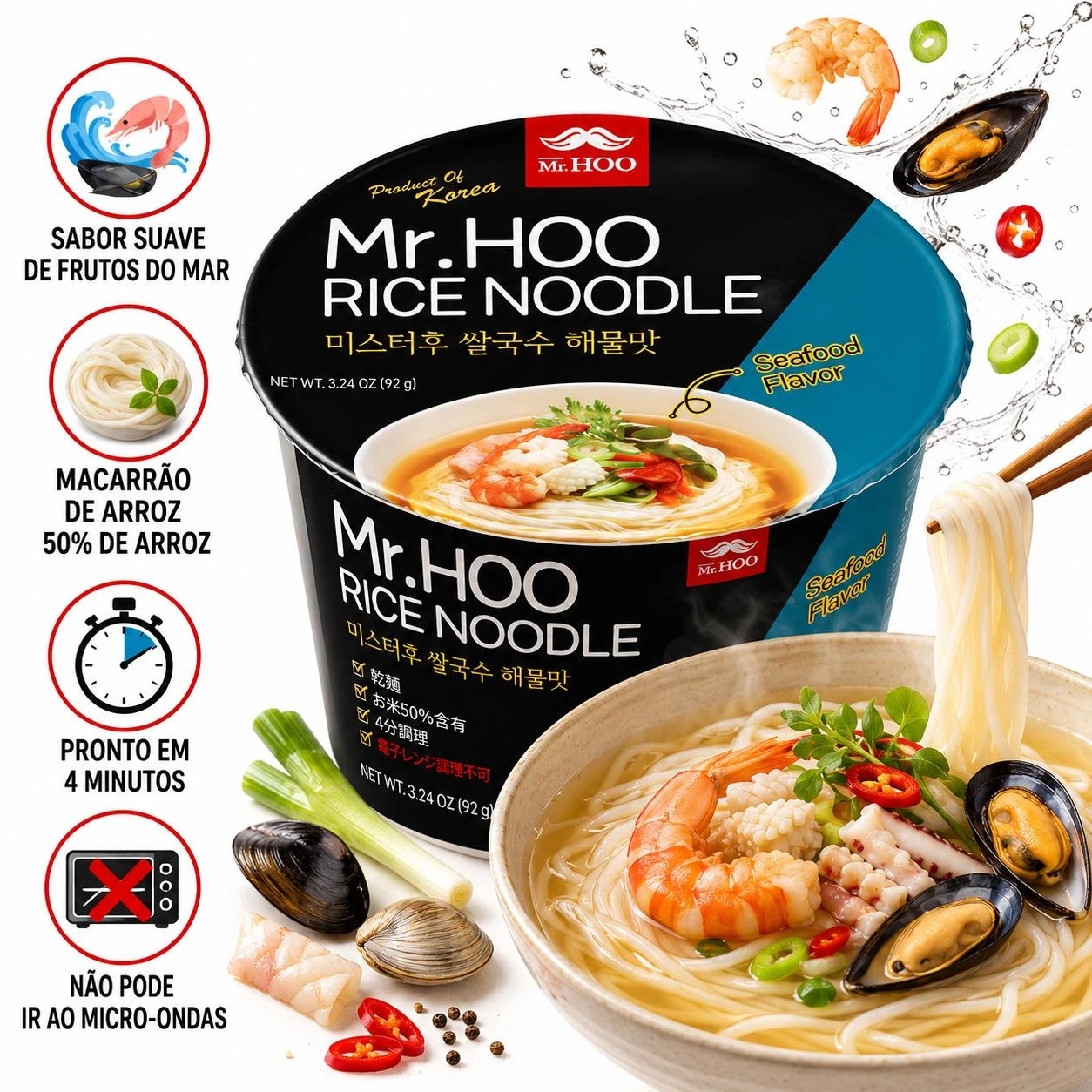 MAC INST ARROZ MR HOO FRUTOS DO MAR BIG BOWL 92G COREIA