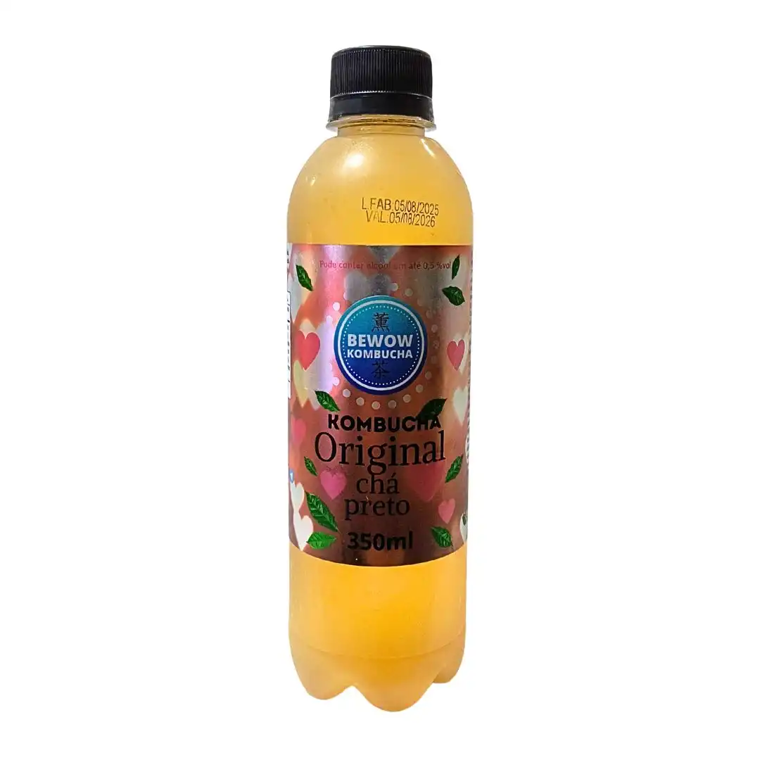 KOMBUCHA BEWOW CHA PRETO ORIGINAL 350ML