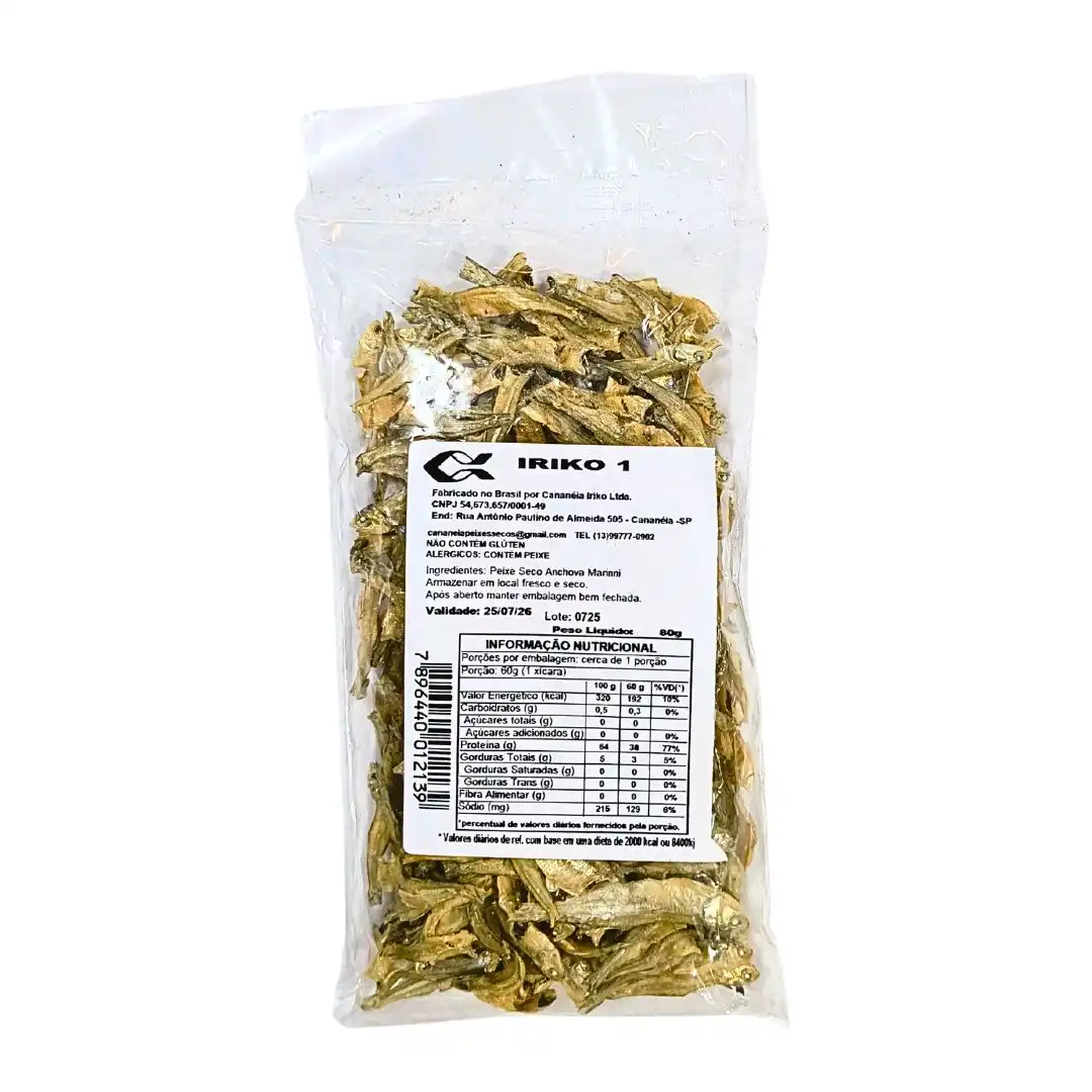 PEIXE SECO IRIKO CANANEIA N1 80G
