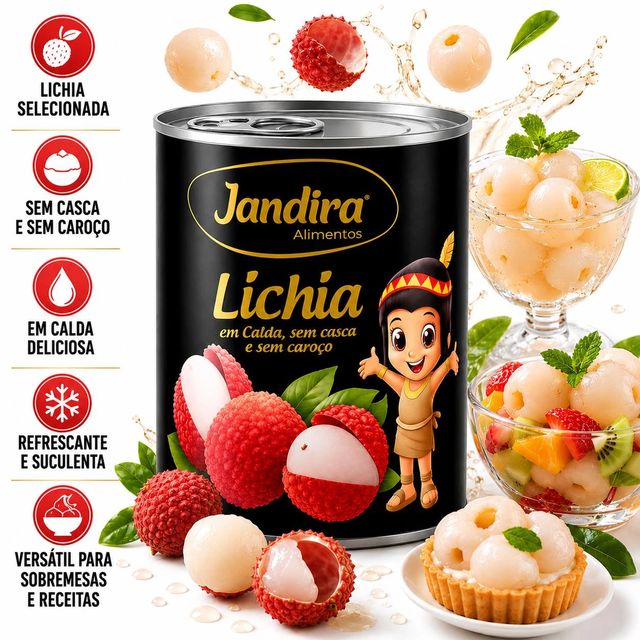 LICHIA EM CALDA JANDIRA 565G CHINA