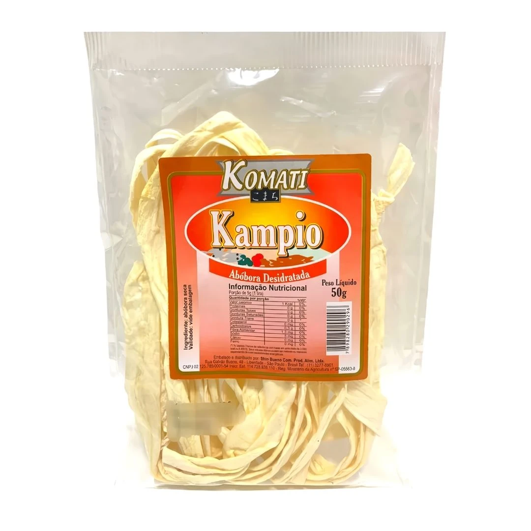 KAMPIO KOMATI ABOBORA DESIDRATADA EM TIRAS 50G CHINA