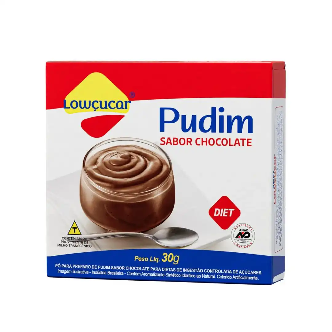 PUDIM PO LOWCUCAR CHOCOLATE 30G ZERO ACUCAR