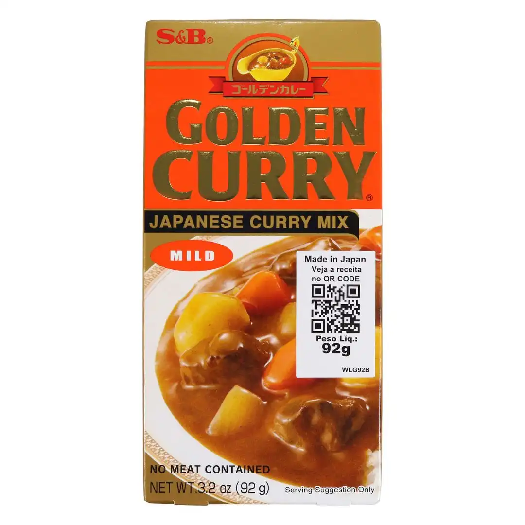 CURRY TABLETE GOLDEN CURRY S&B AMAKUCHI SUAVE 92G JAPAO