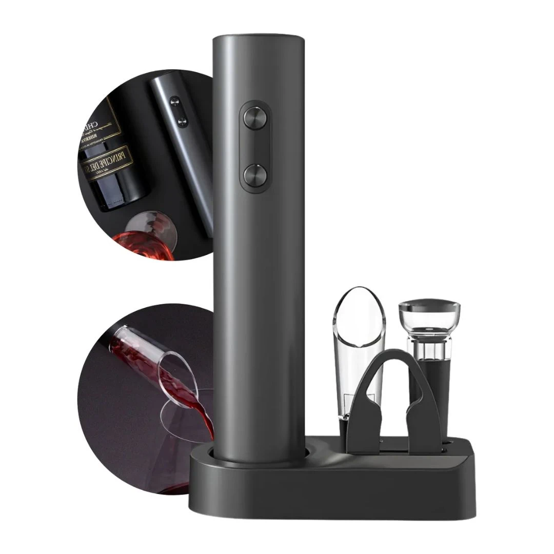 ABRIDOR VINHO ELETRICO UNYHOME KIT 5 PECAS BR250706 CHINA