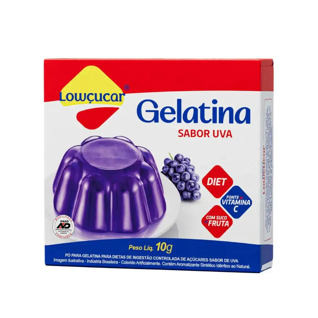 GELATINA PO LOWCUCAR UVA 10G ZERO ACUCAR