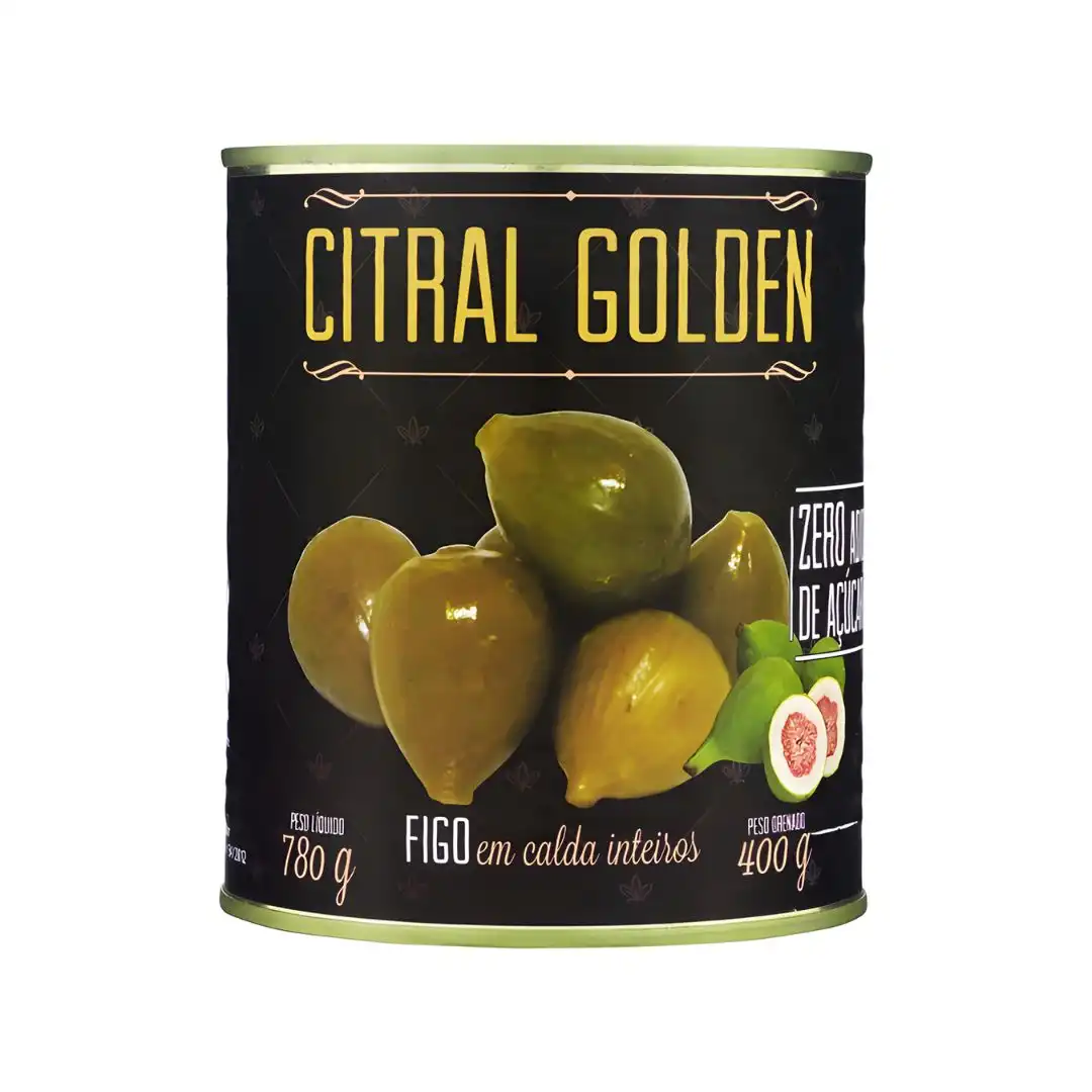 FIGO EM CALDA CITRAL GOLDEN INTEIROS 400G ZERO ACUCAR