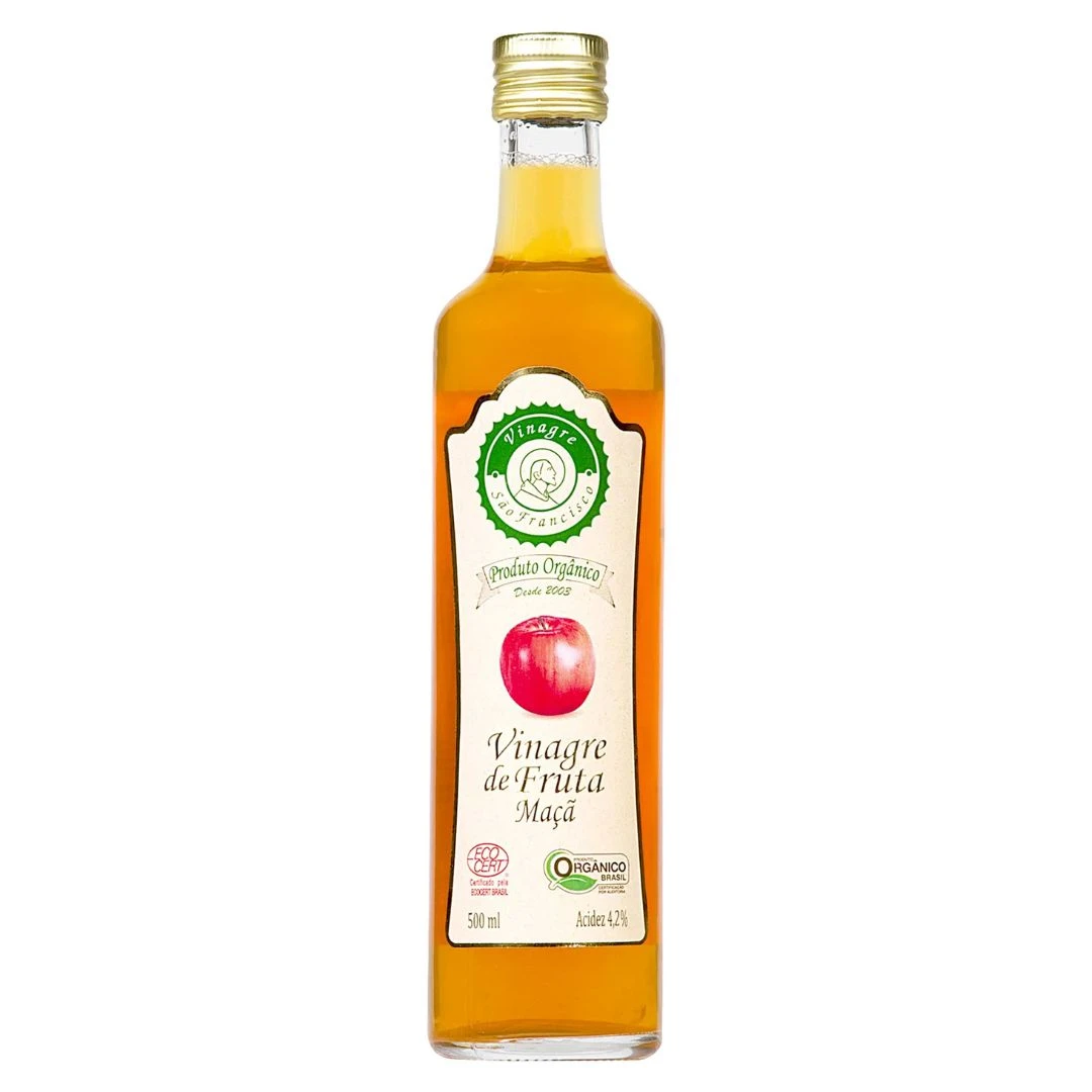 VINAGRE ORGANICO DE MACA SAO FRANCISCO 500ML
