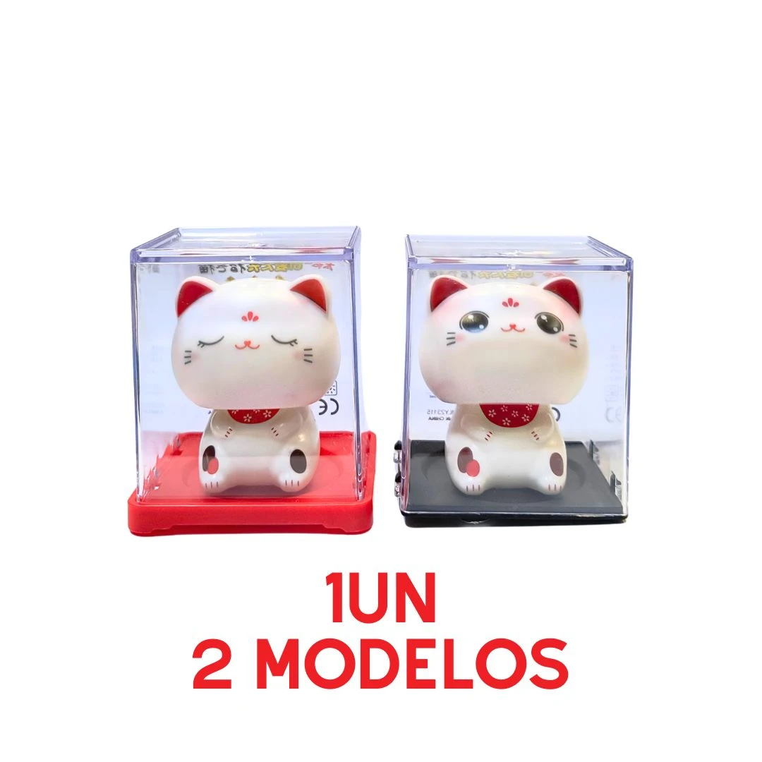 GATO DA SORTE SOLAR PLASTICO 5,5CM COD23049 CHINA