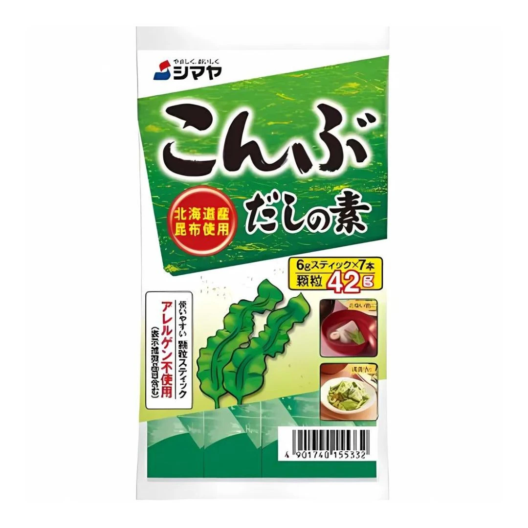 KOMBU DASHI SHIMAYA PREPARO CALDO DE ALGA 42G 7 SACHES JAPAO