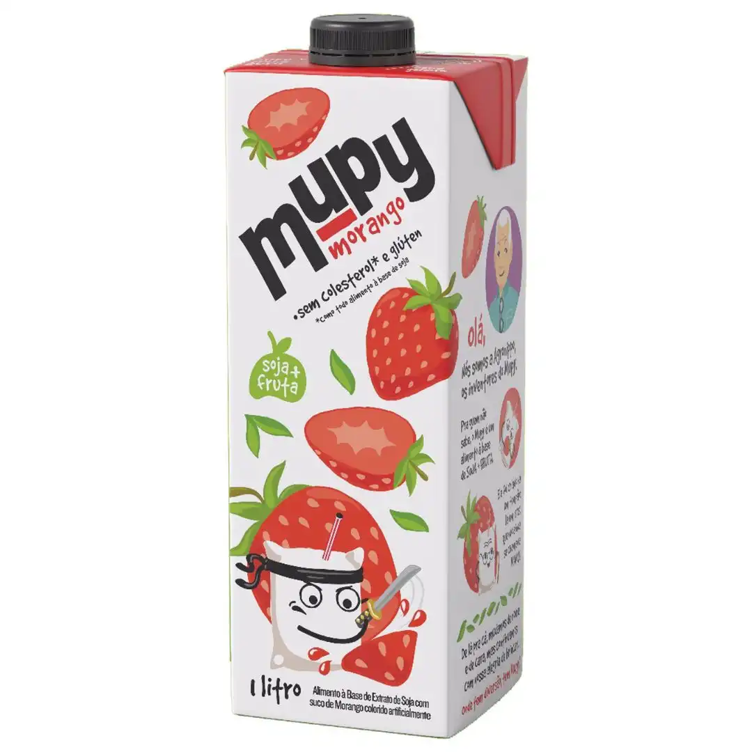 BEBIDA DE SOJA MUPY 1 LITRO MORANGO