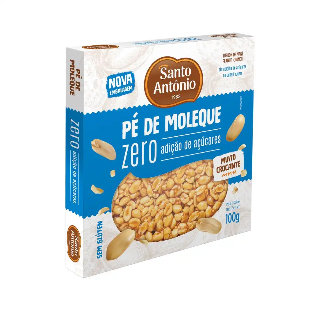 PE DE MOLEQUE SANTO ANTONIO ZERO ACUCAR 100G 8UN
