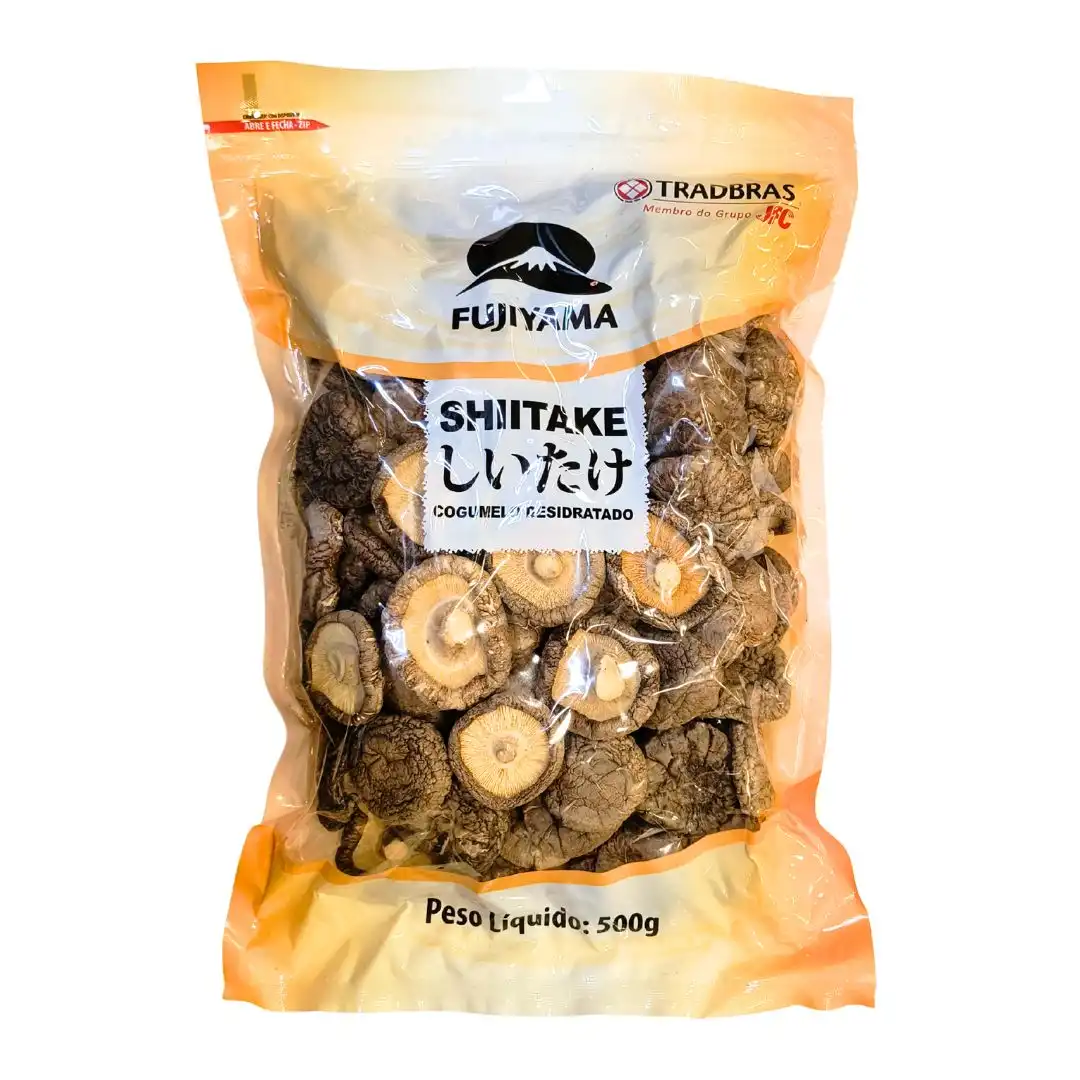 COGUMELO SHIITAKE SECO INTEIRO FUJIYAMA 500G CHINA