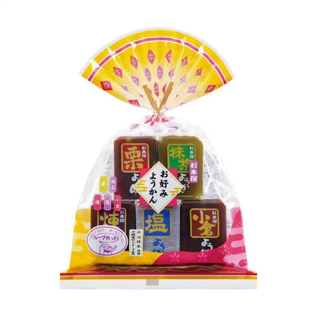 OKONOMI YOKAN SUGIMOTOYA DOCE AZUKI SORTIDO 320G 8UN JAPAO
