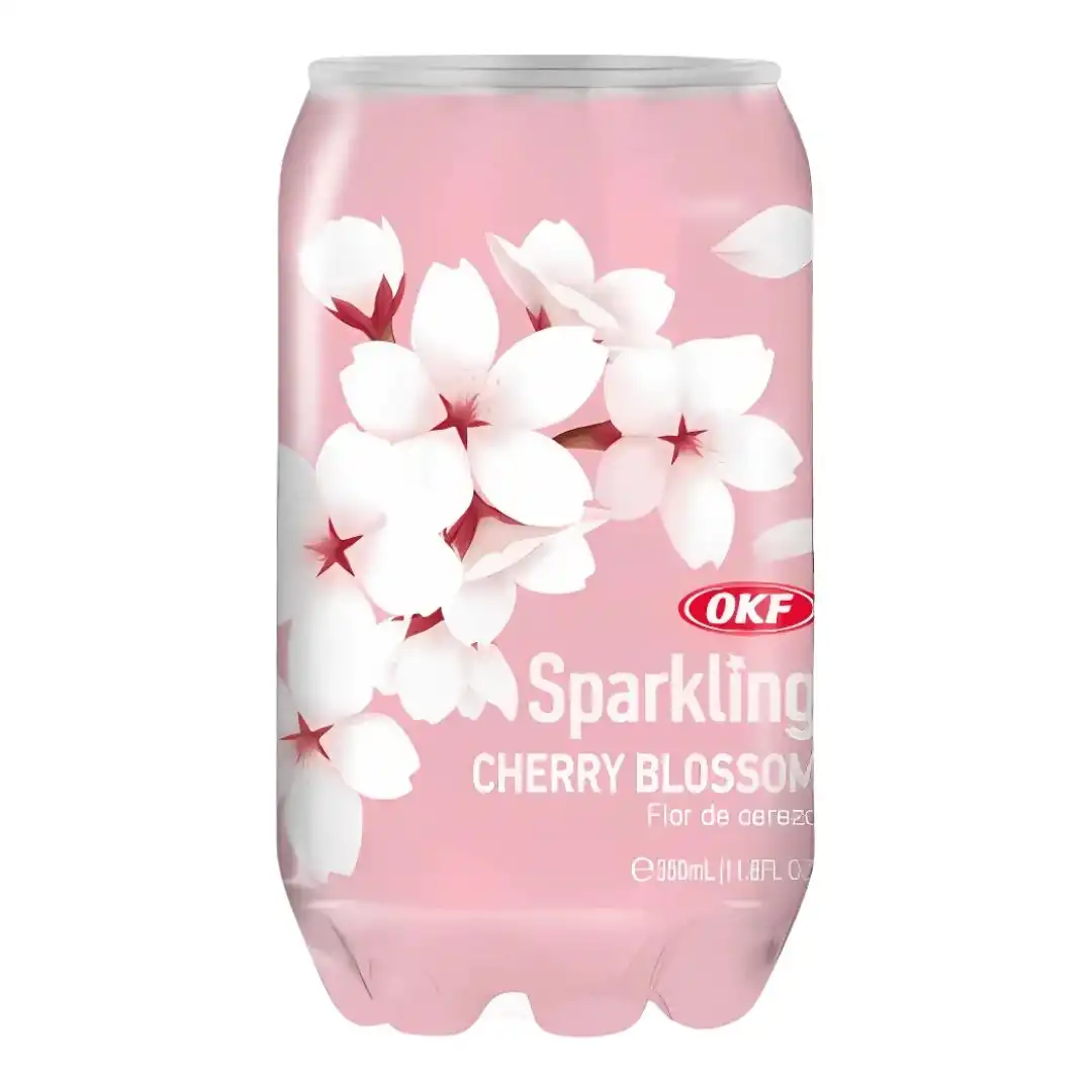 REFRI OKF SAKURA 350ML SPARKLING CHERRY BLOSSOM PET COREIA