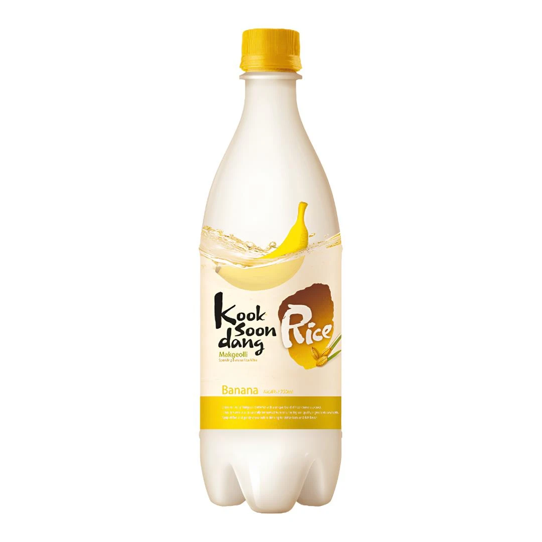 MAKGEOLLI KOOKSOONDANG BANANA VINHO DE ARROZ 750ML COREIA