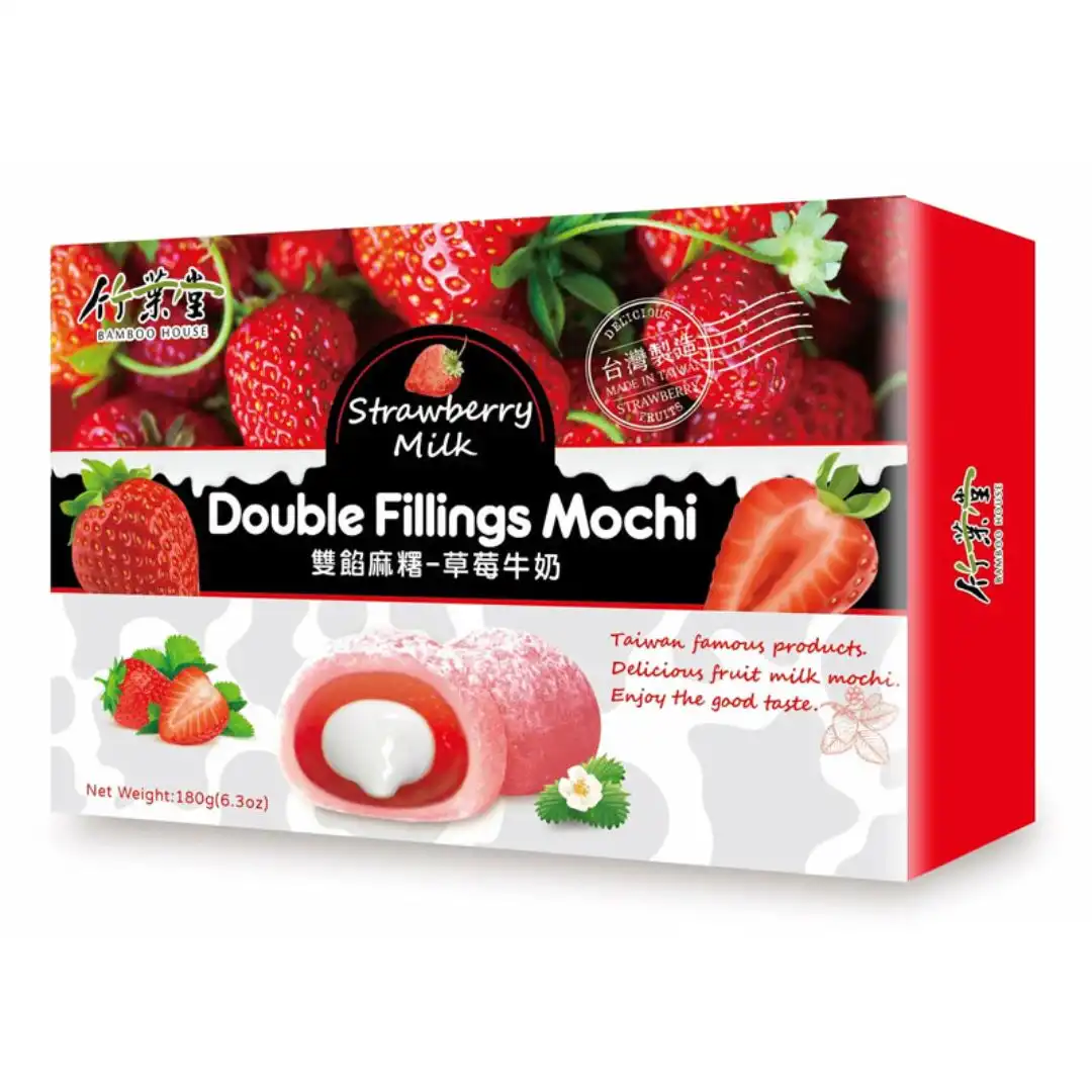 MOTI BAMBOO HOUSE DOUBLE MORANGO E LEITE 180G 6UN TAIWAN