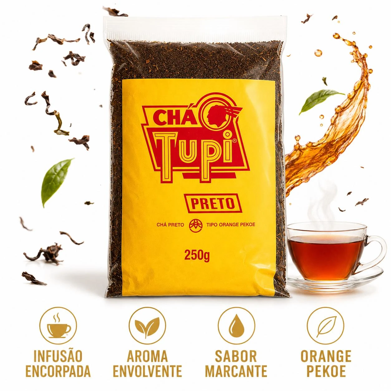 CHA PRETO TUPI 250G
