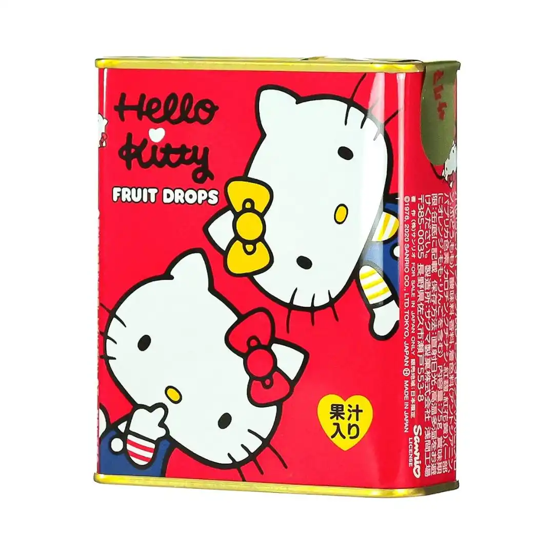 BALA EM LATA SAKUMA HELLO KITTY FRUTAS 71G JAPAO