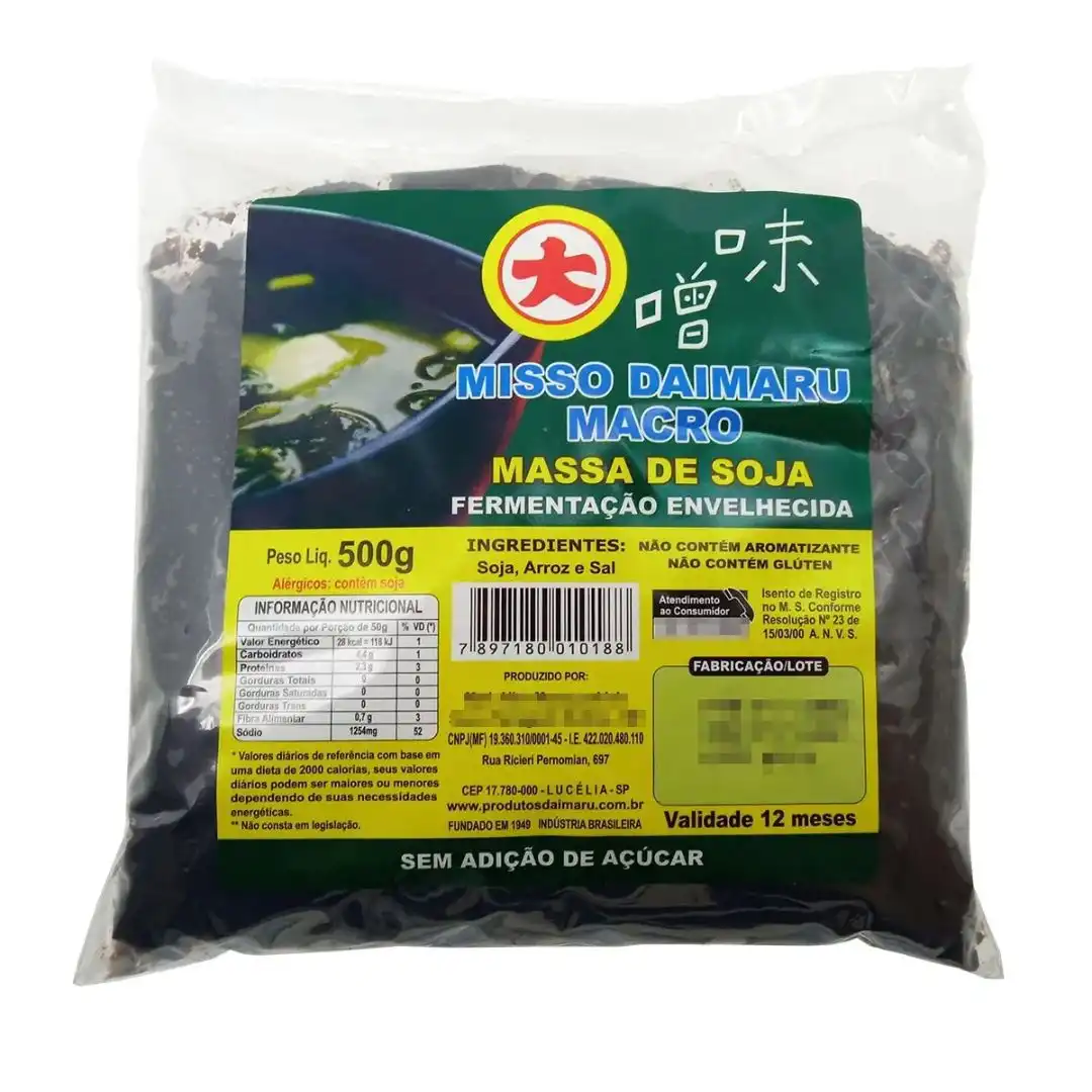MISSO DAIMARU MACRO ESCURO FERMENTACAO ENVELHECIDA 500G