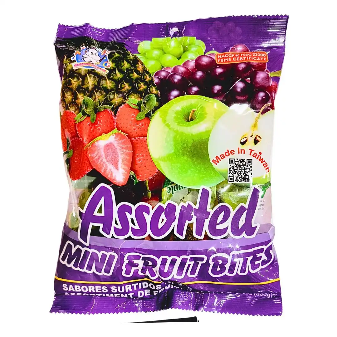 GELATINA ABC MINI FRUIT BITES FRUTAS SORTIDAS 300G TAIWAN