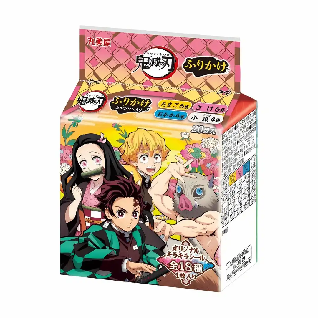 FURIKAKE MINI PACK DEMON SLAYER MARUMIYA 50G 20 SACHES JAPAO