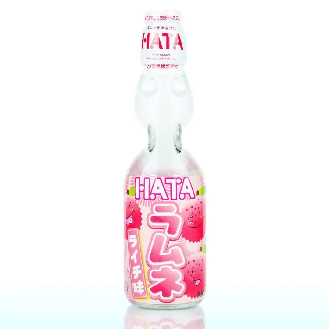 BEBIDA GASEIFICADA RAMUNE HATA LICHIA 200ML JAPAO